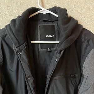 Hurley Youth  Size XL (16-18) Bomber style jacket with hood
